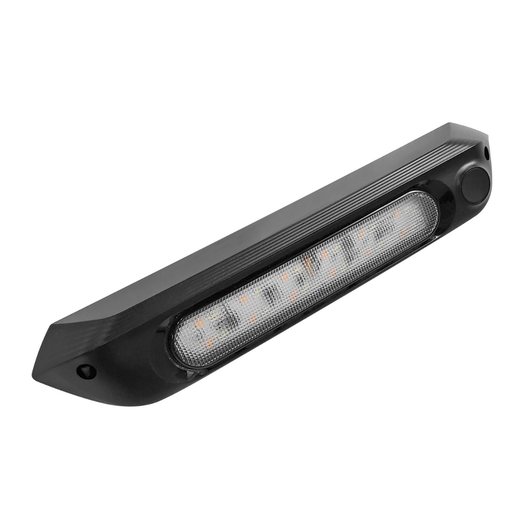 Black Dual Led (white/amber) Awning Light With Switch 287mm-Kumpl