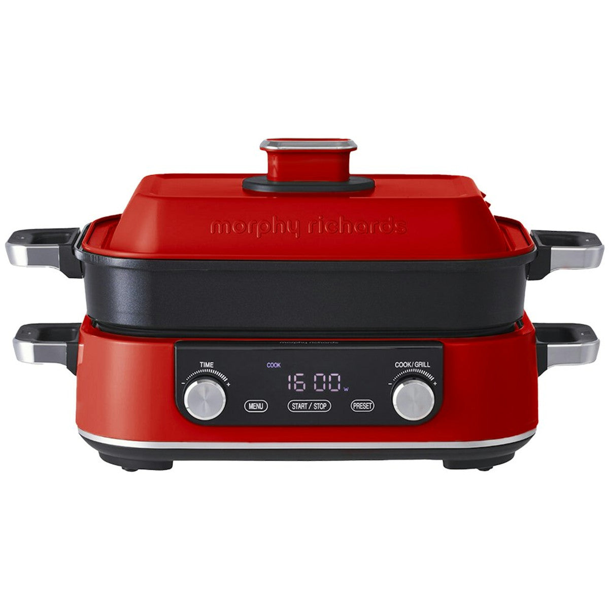 Morphy Richards 3L Non-stick Multifunction Electric Cooker Pan Red