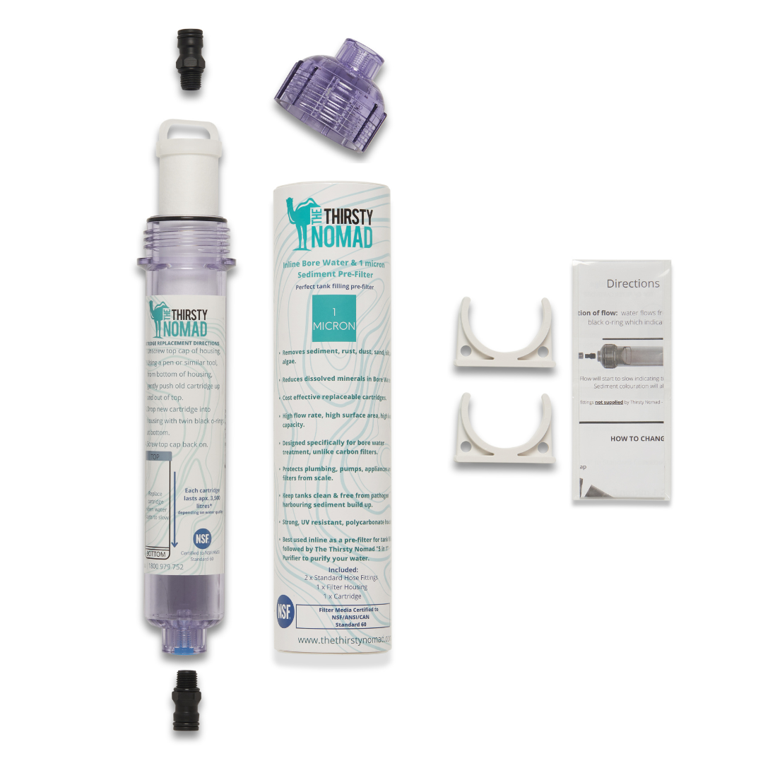 Thirsty Nomad Bore Water & 1 Micron Sediment Pre-Filter - RV Online