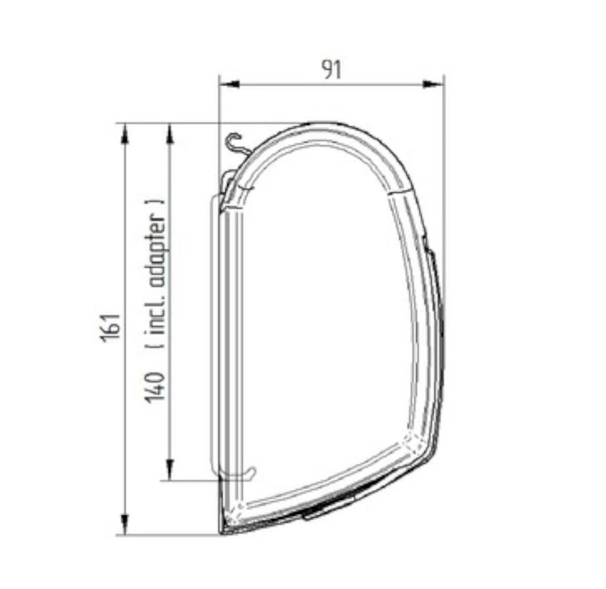Thule 5200 Omnistor Side Mount RV Manual Awning 4.5M - Black Case