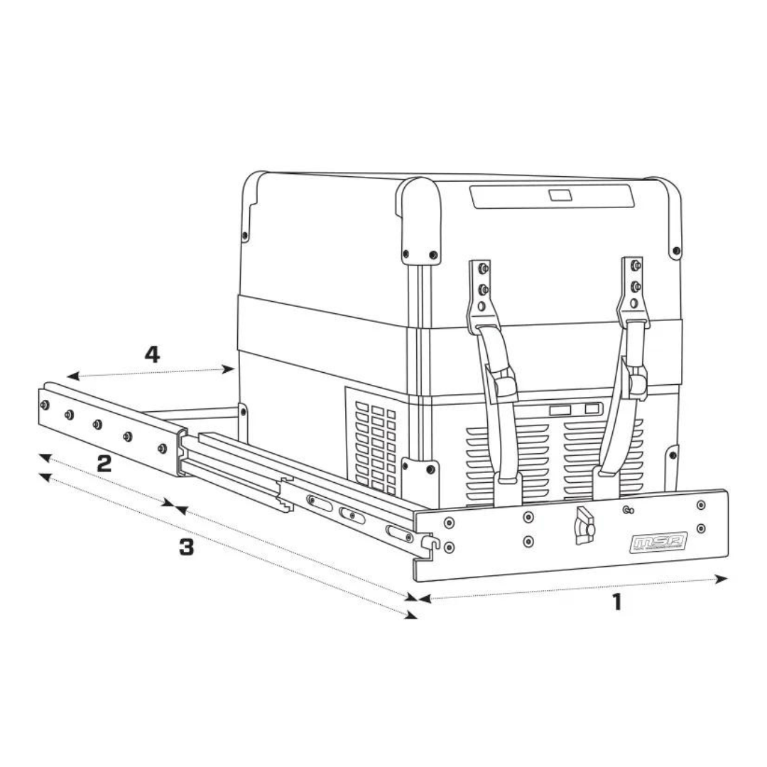 MSA 4x4 Straight Fridge Slide SL45 - RV Online