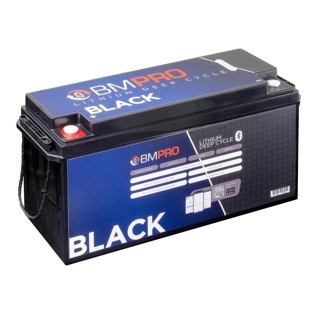 BMPRO Black Series 200AH Lithium Deep Cycle Battery