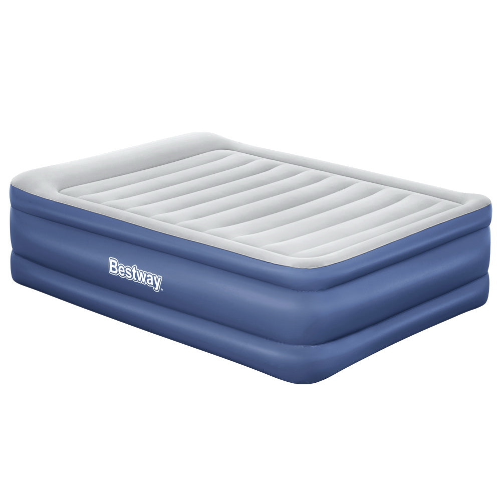 Bestway Air Mattress Queen Inflatable Bed 61cm Airbed Blue - RV Online