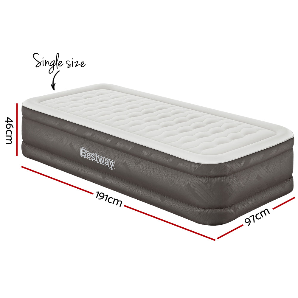 Bestway Air Mattress Single Inflatable Bed 46cm Airbed Grey - RV Online