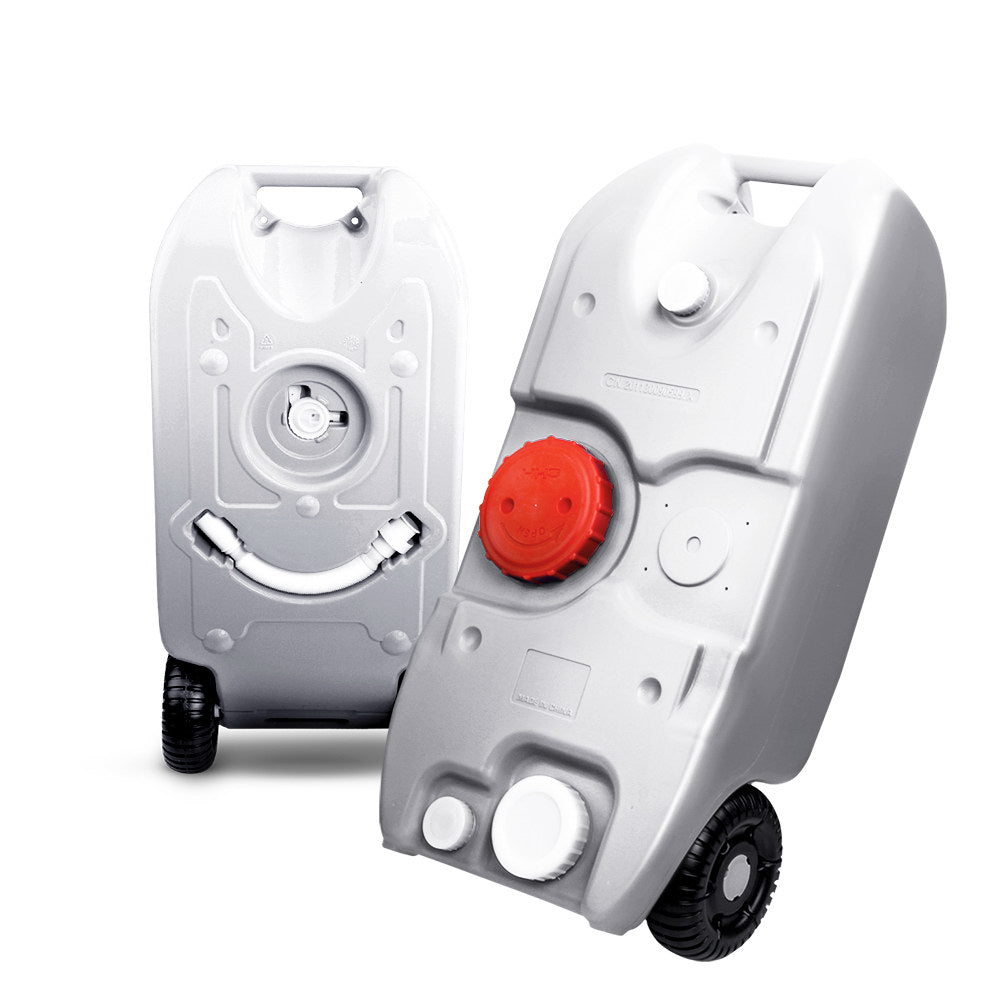 Weisshorn 40L Portable Wheel Water Tank Grey