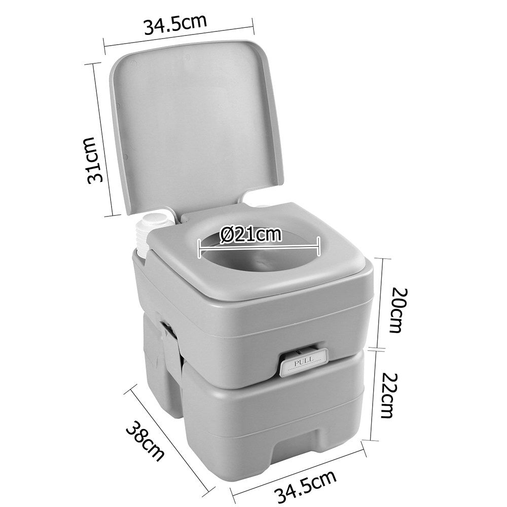 Weisshorn 20L Portable Camping Toilet With Bag - RV Online