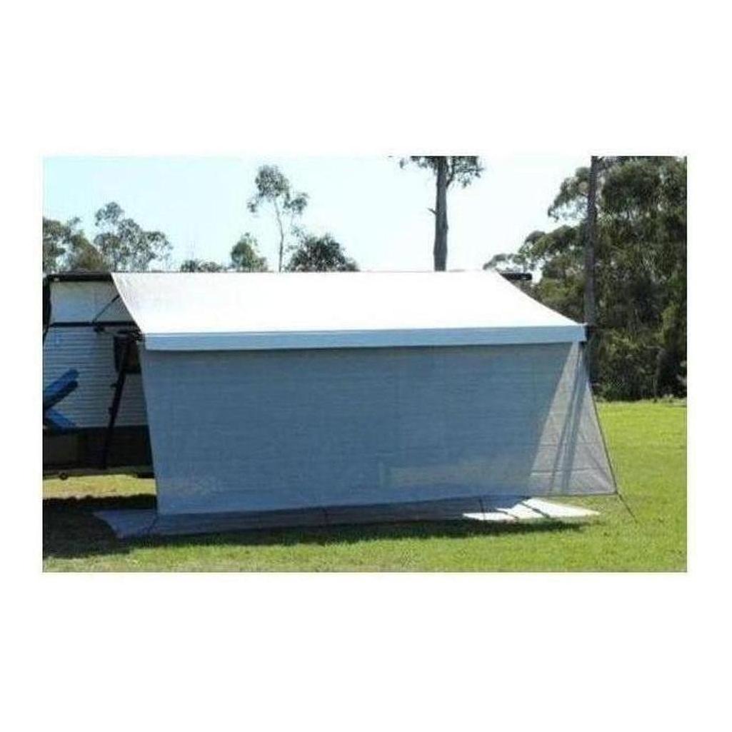 Camec Privacy Awning Screen 4.0 x 1.8m Steel Grey