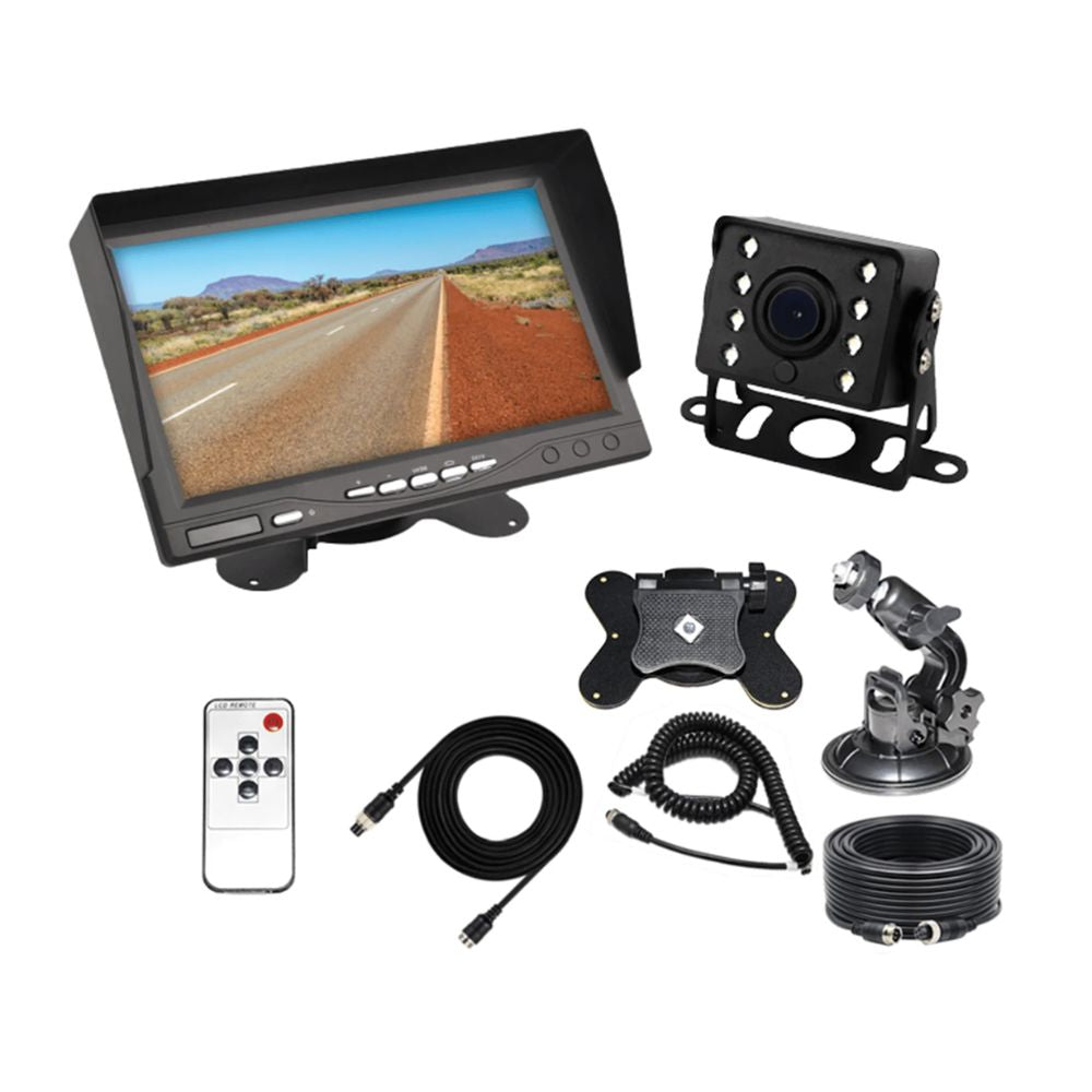 Aussie Traveller Camera Rear View Square Kit Black ATRV - Single – RV Online
