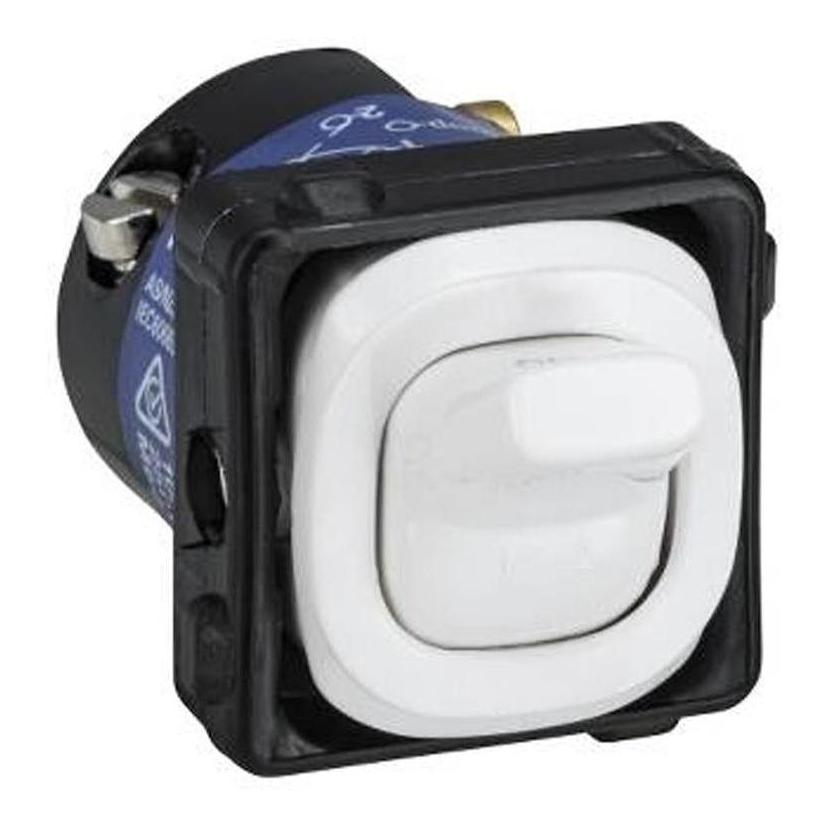 Clipsal 10A 3 Position Switch Mechanism White