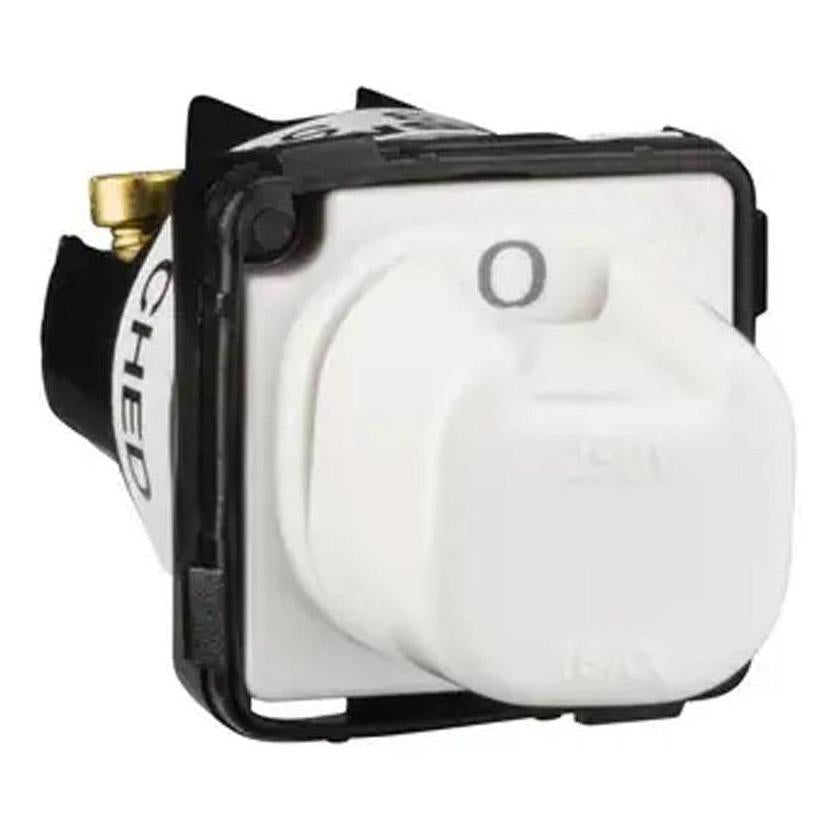 Clipsal 15A 4 Position Rotary Switch Mechanism 2 On / 2 Off White
