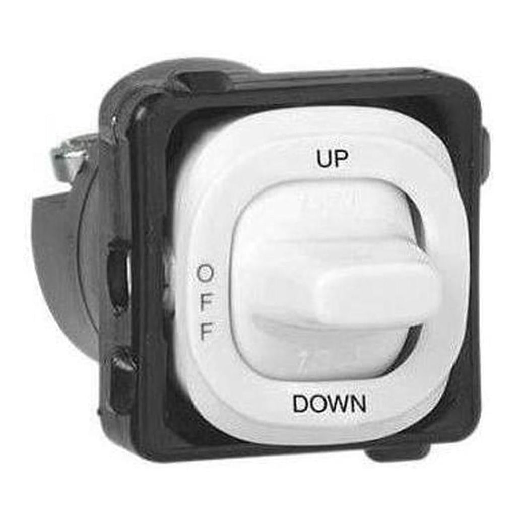 Clipsal Switch Mech 3 Position UP/OFF/ DOWN White Electric