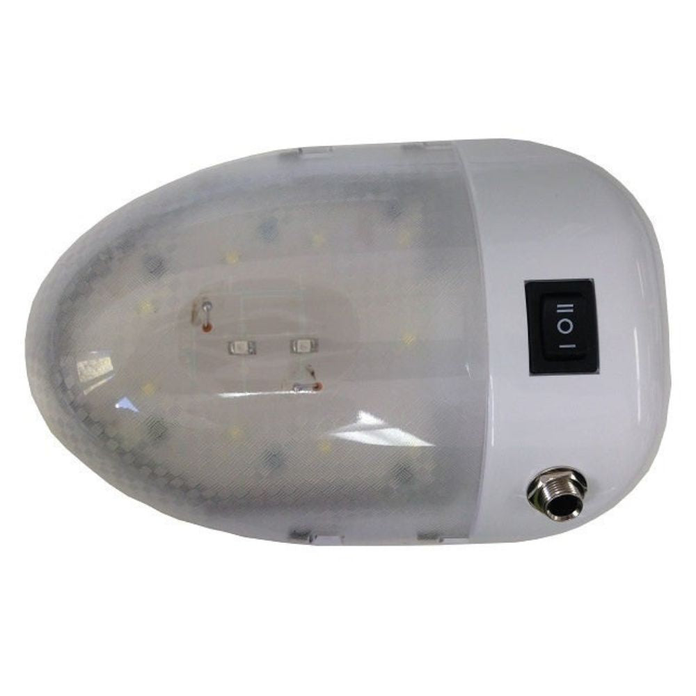 Jayco LED Oval Light 12V With Power Jack C4505G - RV Online
