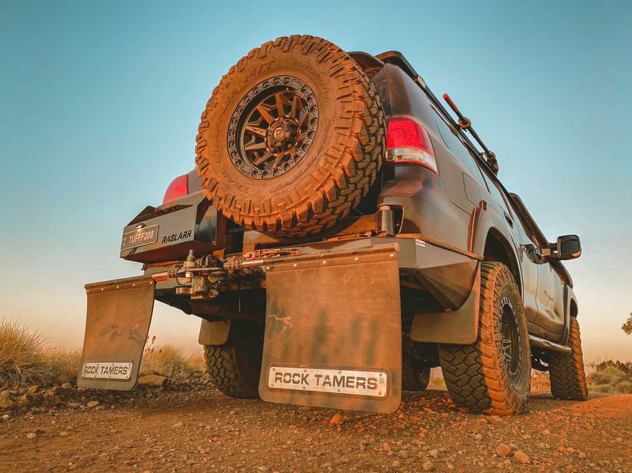 Rock Tamers 2" Mudflap System With 850mm Mesh Insert - RV Online