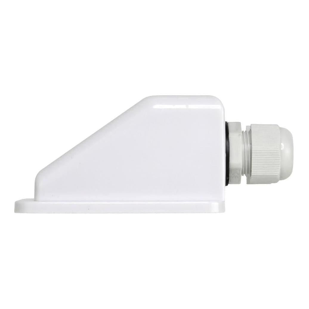 Double Cable Entry Junction Housing Box Gland for Solar Panel Wiring White