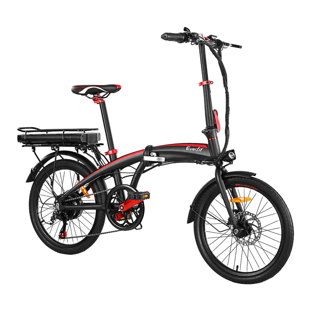 Everfit 20" Folding Electric Bike Urban City Bicycle eBike Rechargeable Battery 250W - RV Online