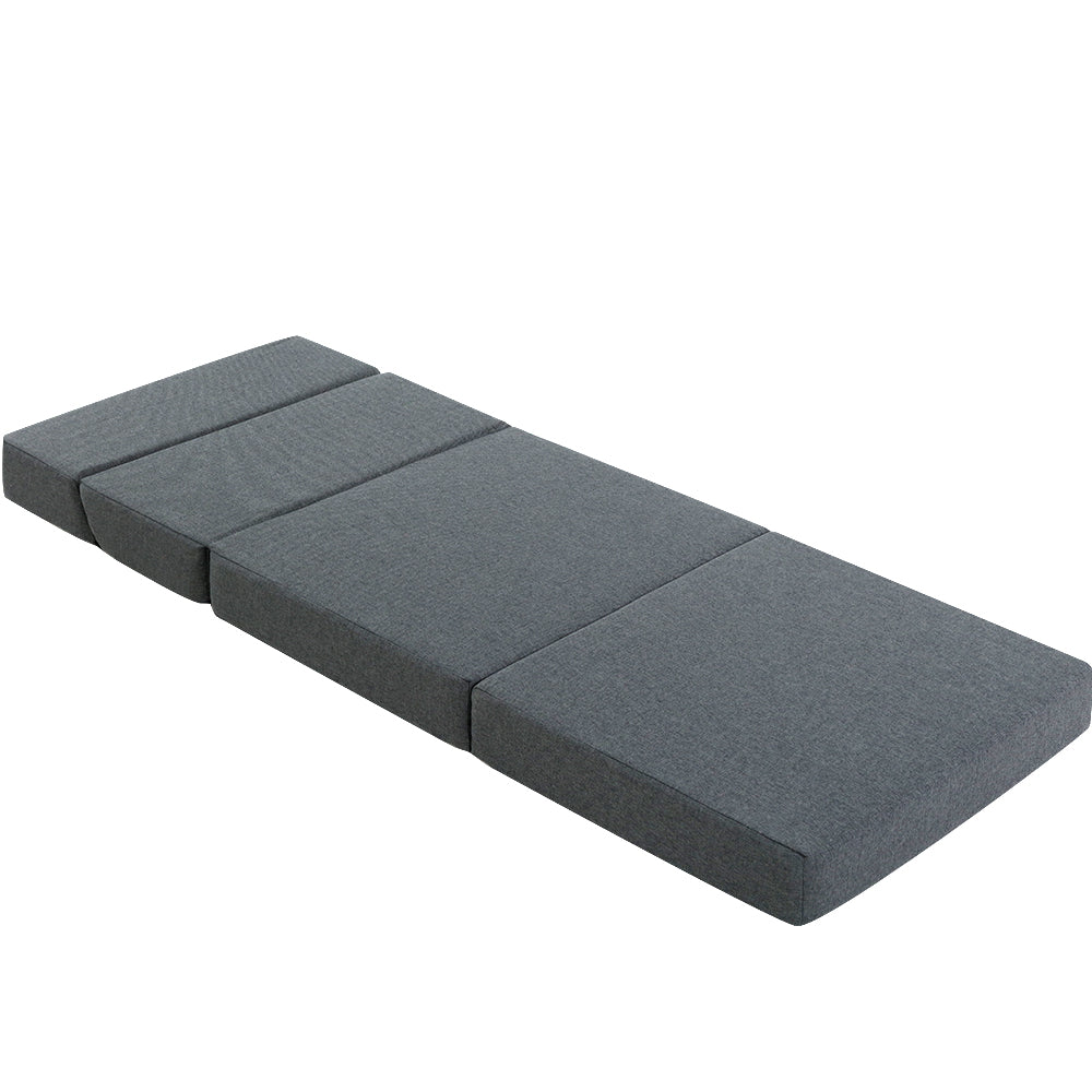 Giselle Bedding Foldable Mattress Folding Foam Bed Floor Mat Grey - RV Online