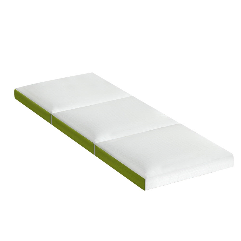 Giselle Bedding Foldable Mattress Folding Foam Trifold Green - RV Online