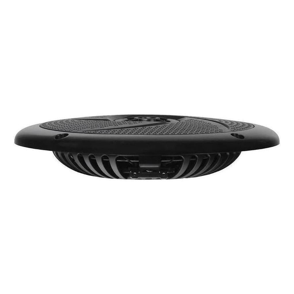 Finch 6.5" Low Profile 60W Slimline Speakers with LED Lights Black 1 pair