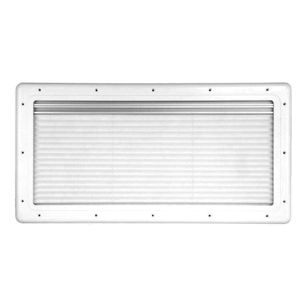 Finch Double Glazed Acrylic Window 500 x 350 With Blind and Fly Screen