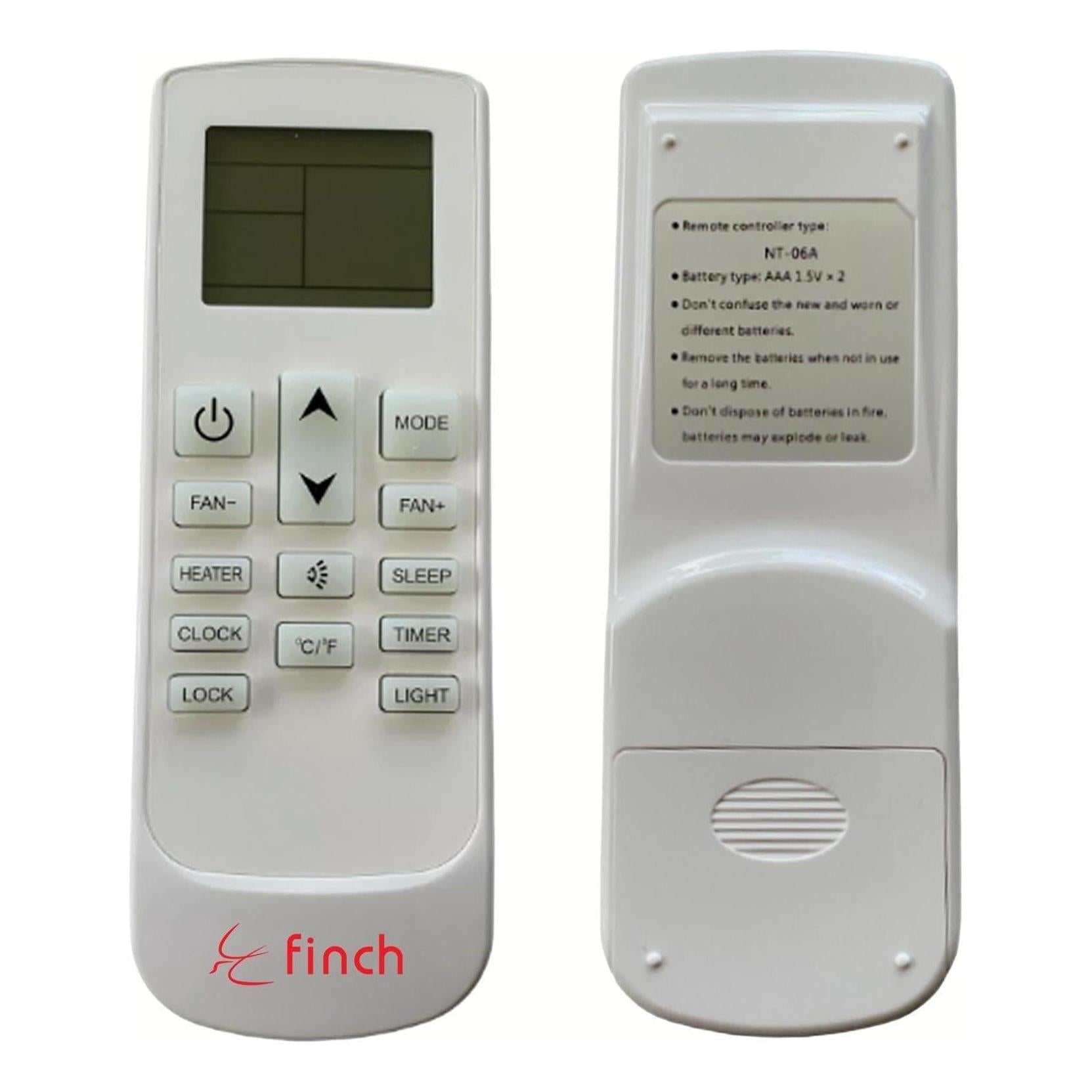 Finch Remote Controller Suit HB9000 Underbunk Air Conditioner