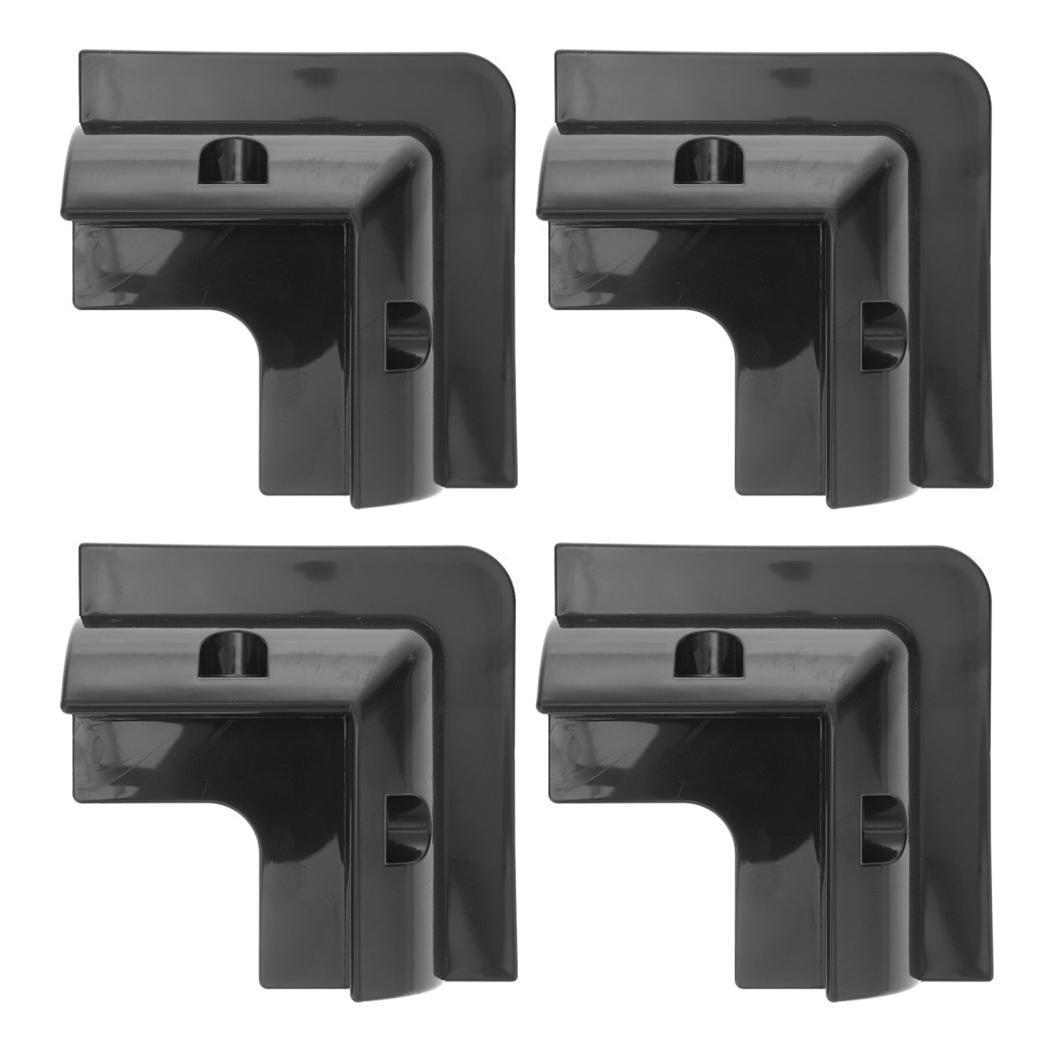 Finch Solar Panel Corner Mounting Brackets Black Plastic x 4