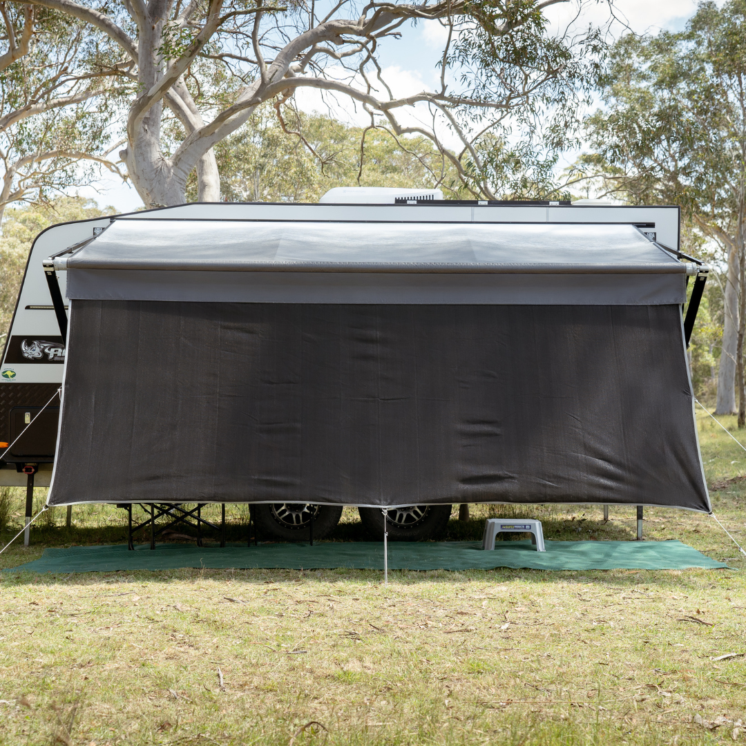 Supex - Long Wall Privacy Screen - Black - RV Online