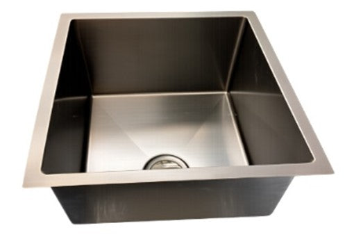 Henley Single Bowl Sink Basin 540 x 440 x 250 - Stainless Steel Dusk Bronze