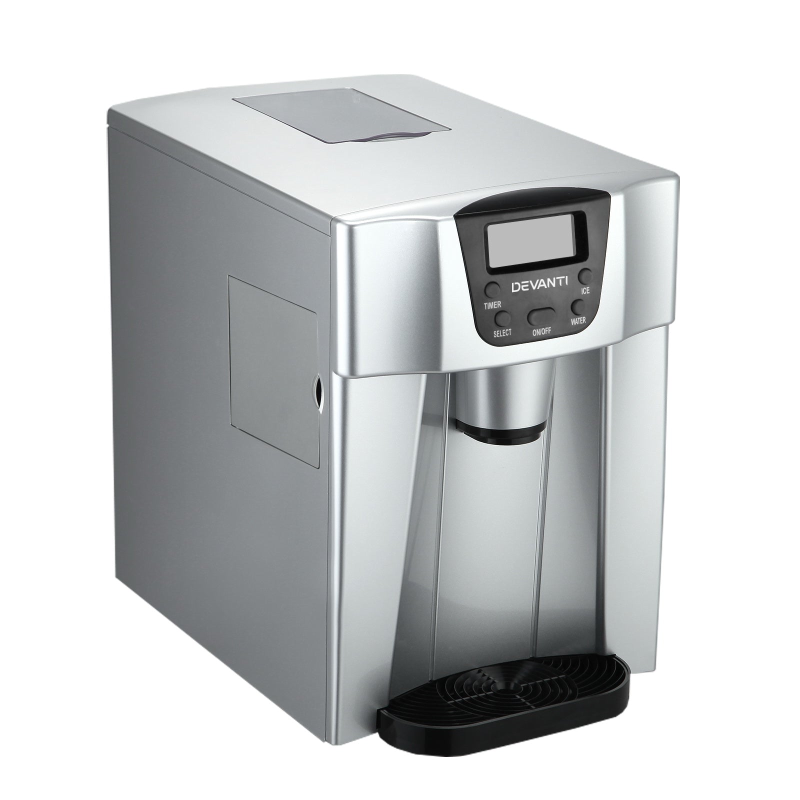 Devanti Portable Ice Maker Machine & Water Dispenser 2L Silver