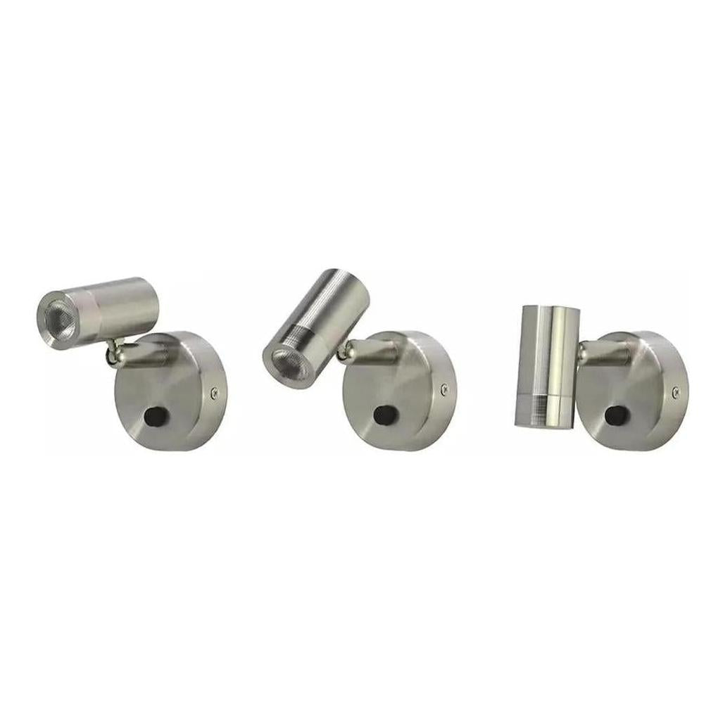 Iluma 10-30V Reading Light Swivel with Push Button Switch Nickel