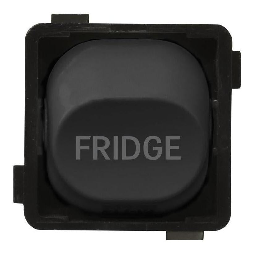 Iluma 10A Single Pole Switch Fridge Print Mechanism Black