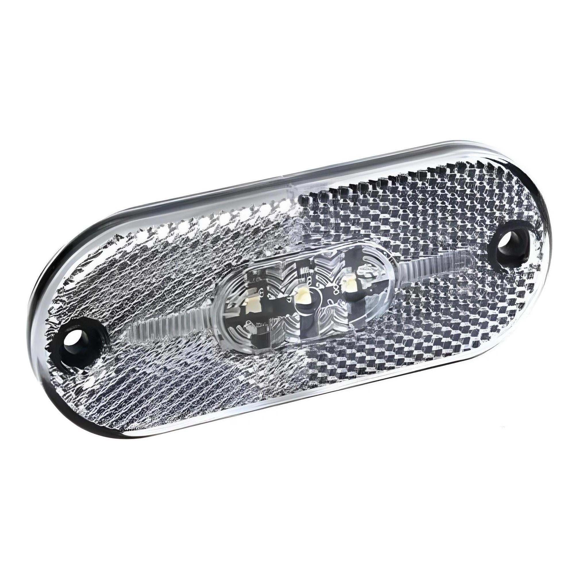Iluma 12V White LED Front End Outline Marker & Reflector Clear