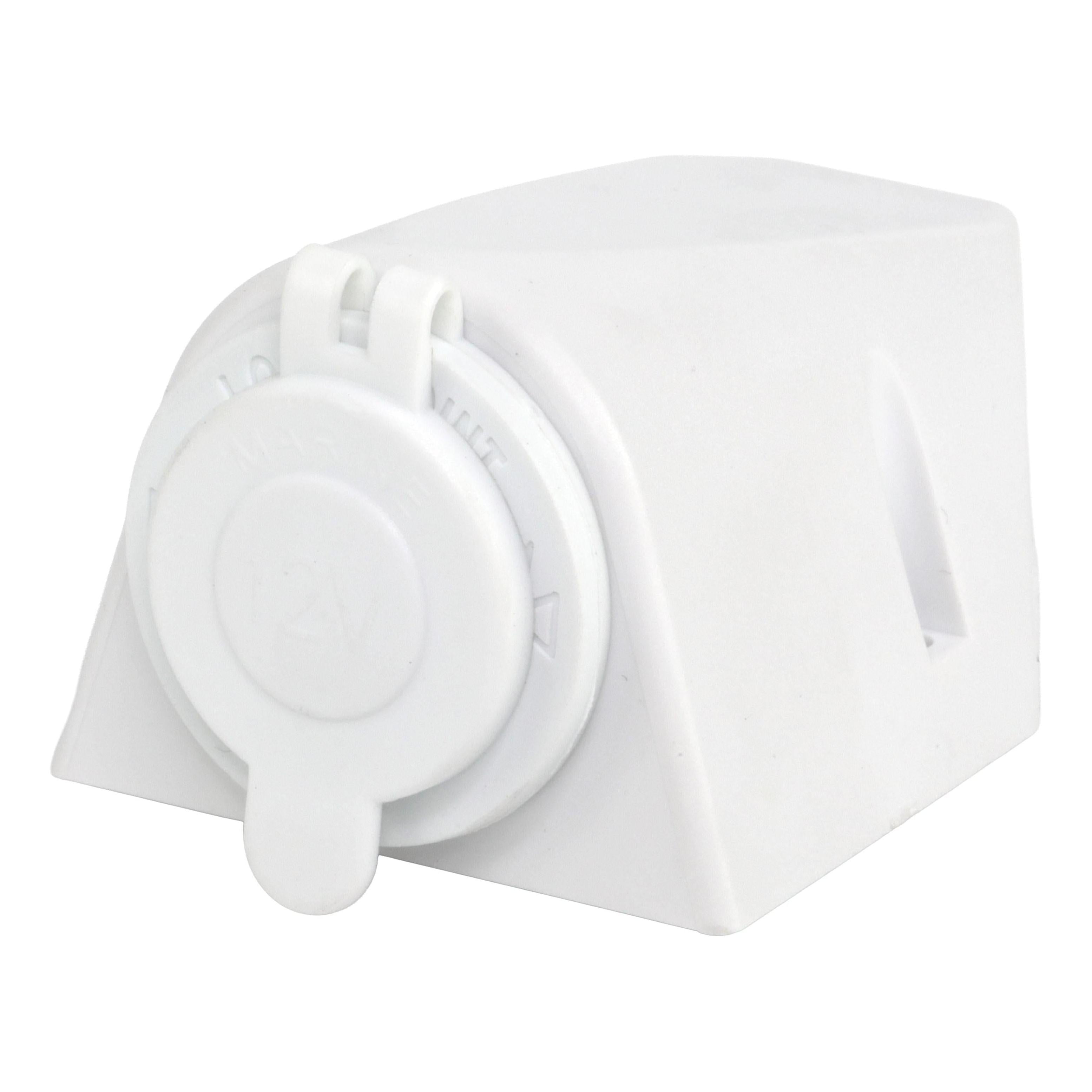 Iluma 12v Surface Mount Accessory Socket Single White
