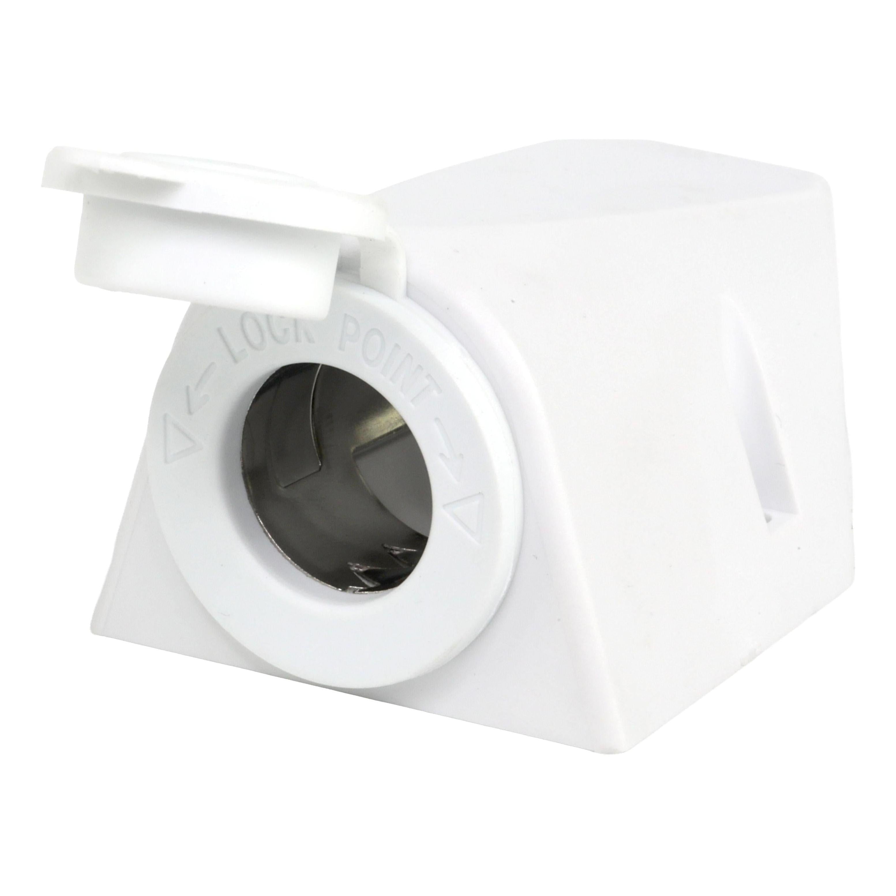 Iluma 12v Surface Mount Accessory Socket Single White