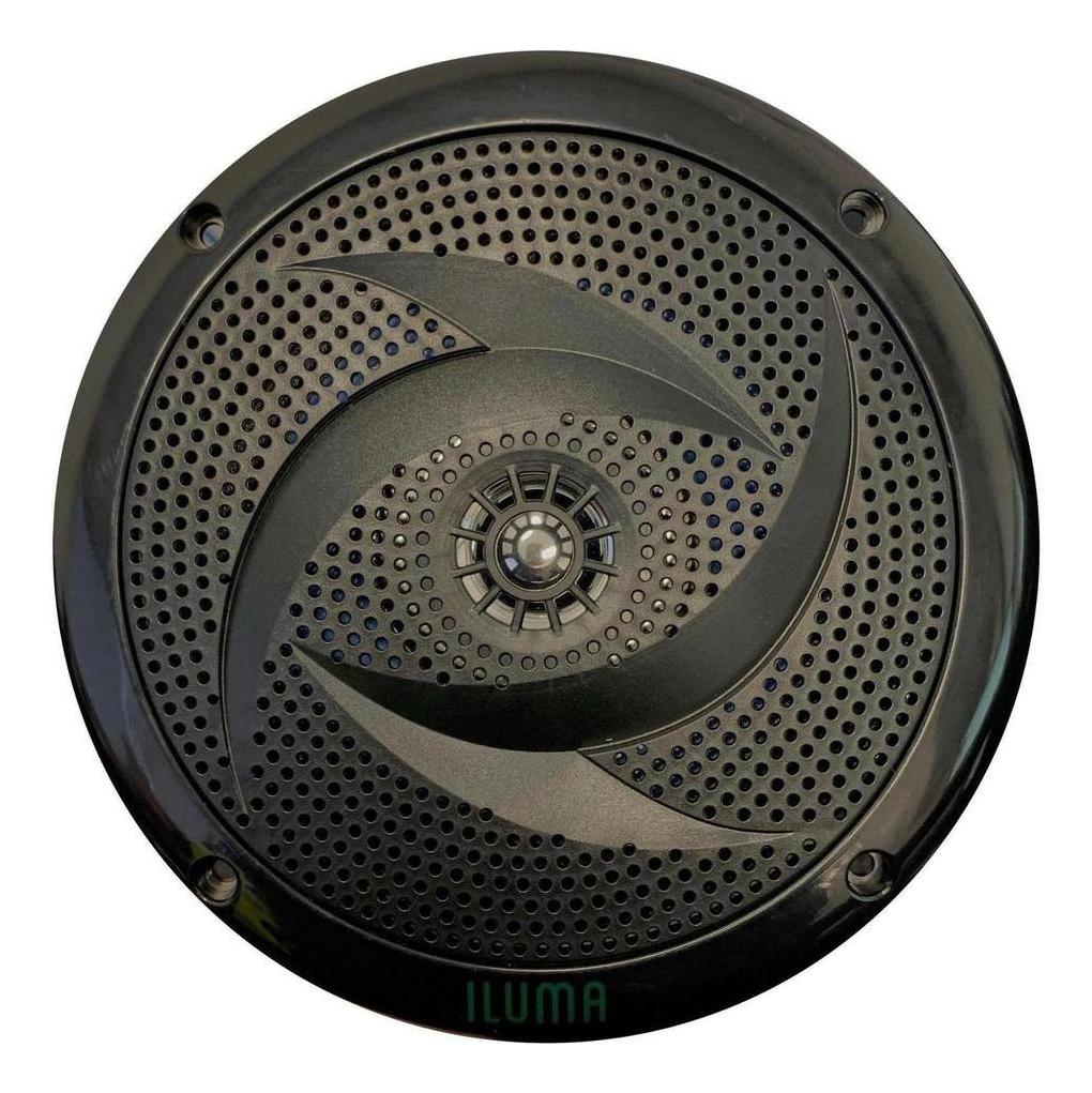 Iluma 6.5" Low Profile 50w Slimline Water Resistant Speaker Black