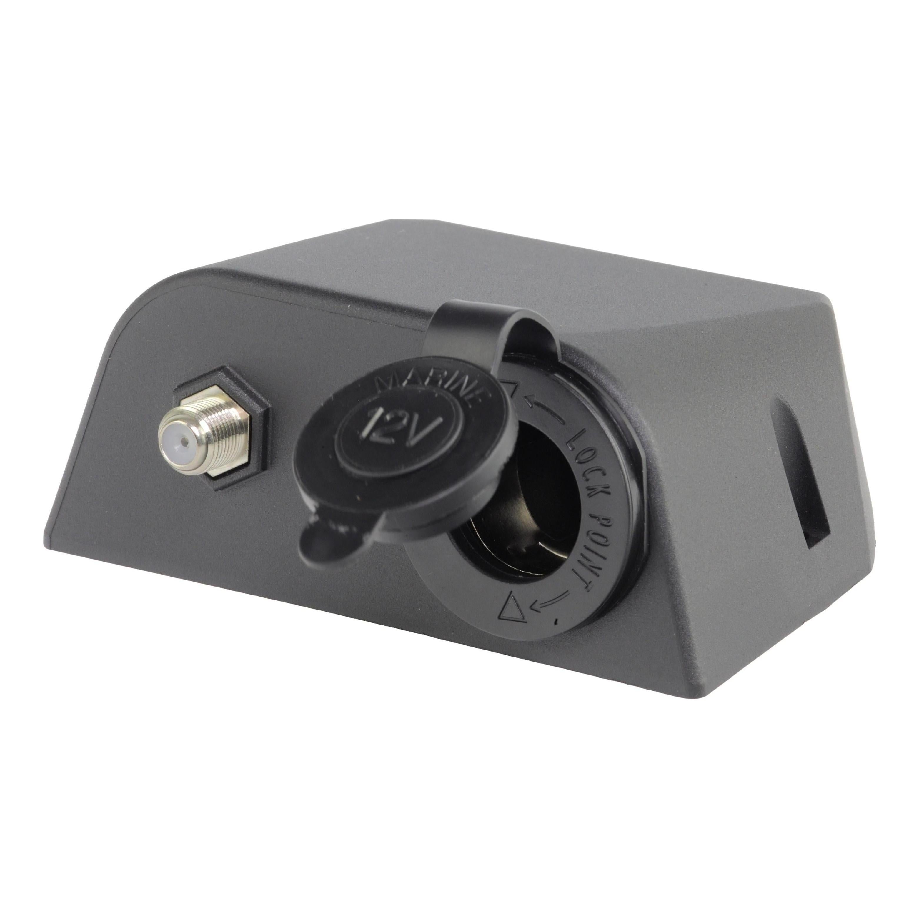 Iluma Accessory Socket & TV Antenna Port F Type Black