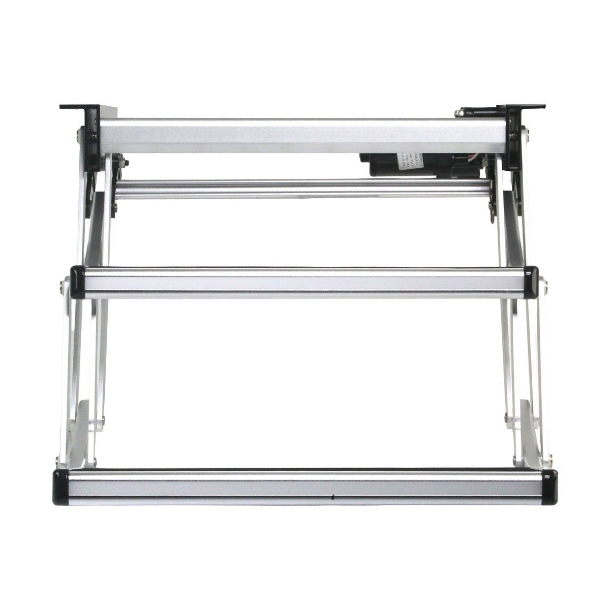 Iluma Double Electric Aluminium Step Inc Amber LED Light Silver