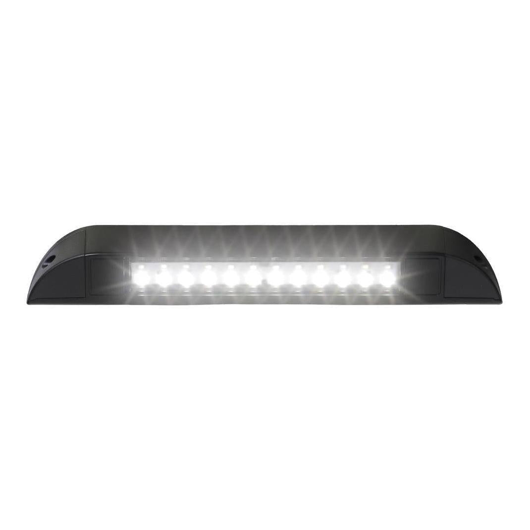 Iluma LED 10" 256mm Slim Awning Amber/White Bug Light IP67 Black