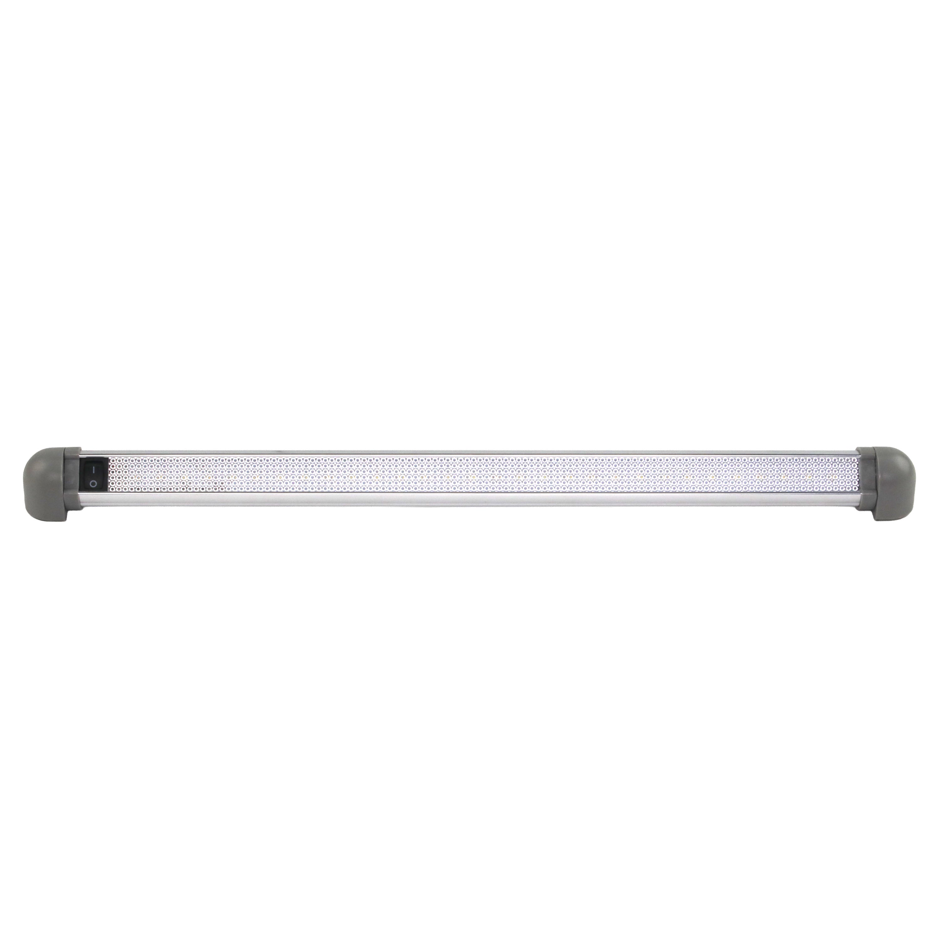 Iluma LED 18.50" 470mm 12 - 28v Interior Swivel Light With On/Off Switch Silver