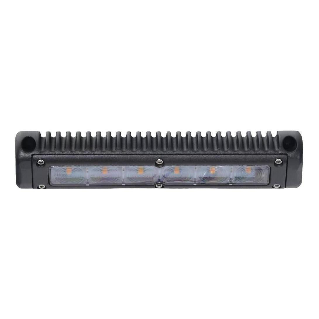 Iluma LED 8" 200mm Awning Amber/White Bug Light IP67 Black