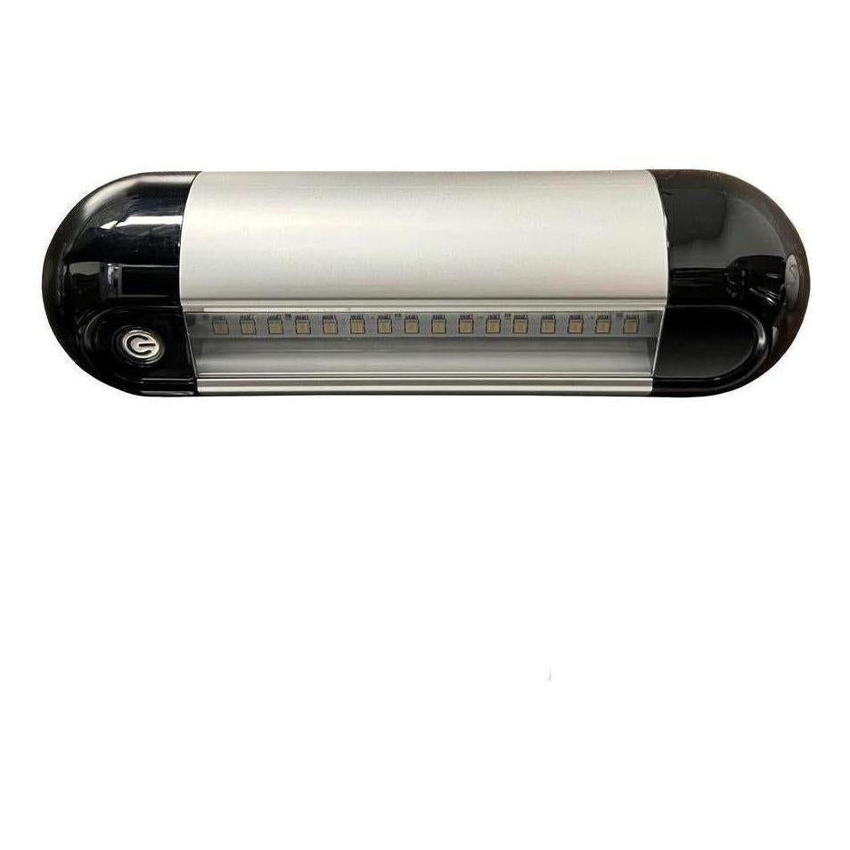 Iluma LED 8" 203mm Awning White Light With On/Off Switch IP67 Black