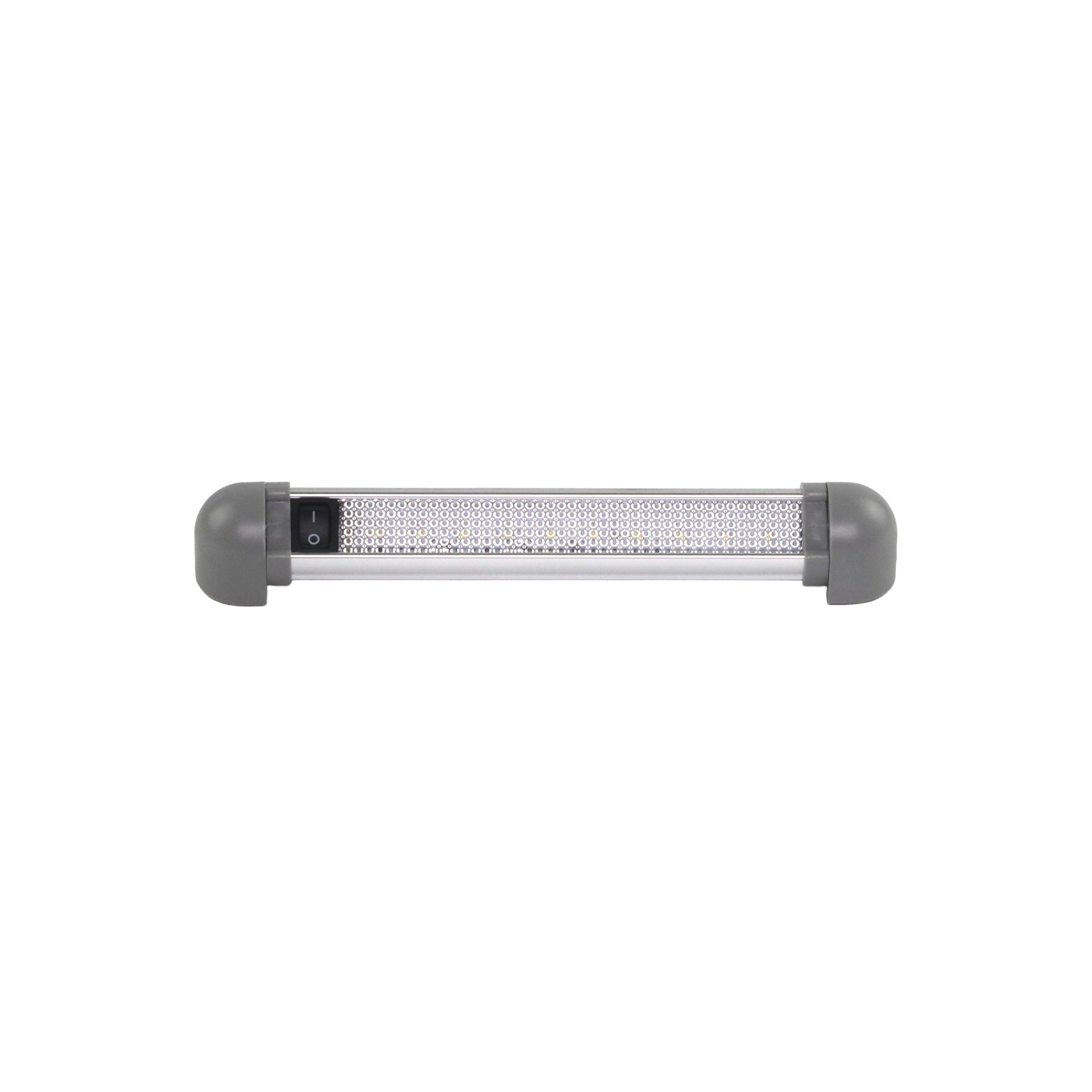 Iluma LED 9" 225mm 12 - 28V Interior 90° Swivel Light With On/Off Switch Grey