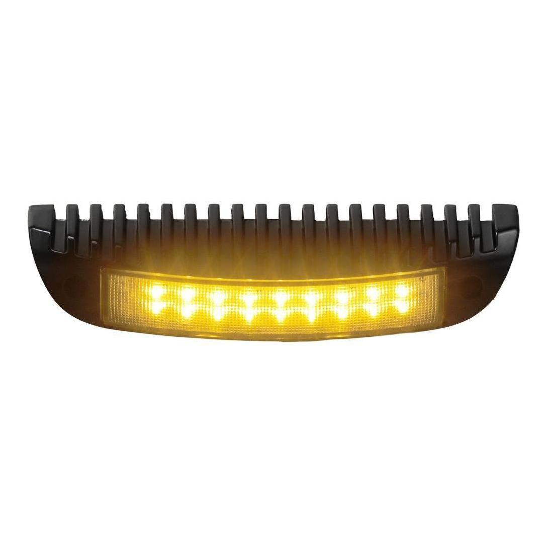 Iluma LED 9" 230mm Awning Amber/White Bug Light IP67 Black