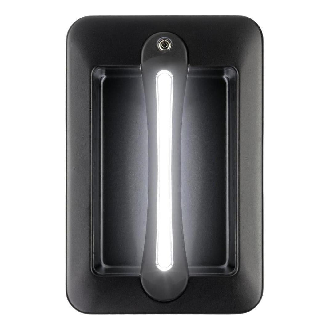 Iluma Led Dimmable Grab Handle White Light with Amber Night Light Black Bargman Style