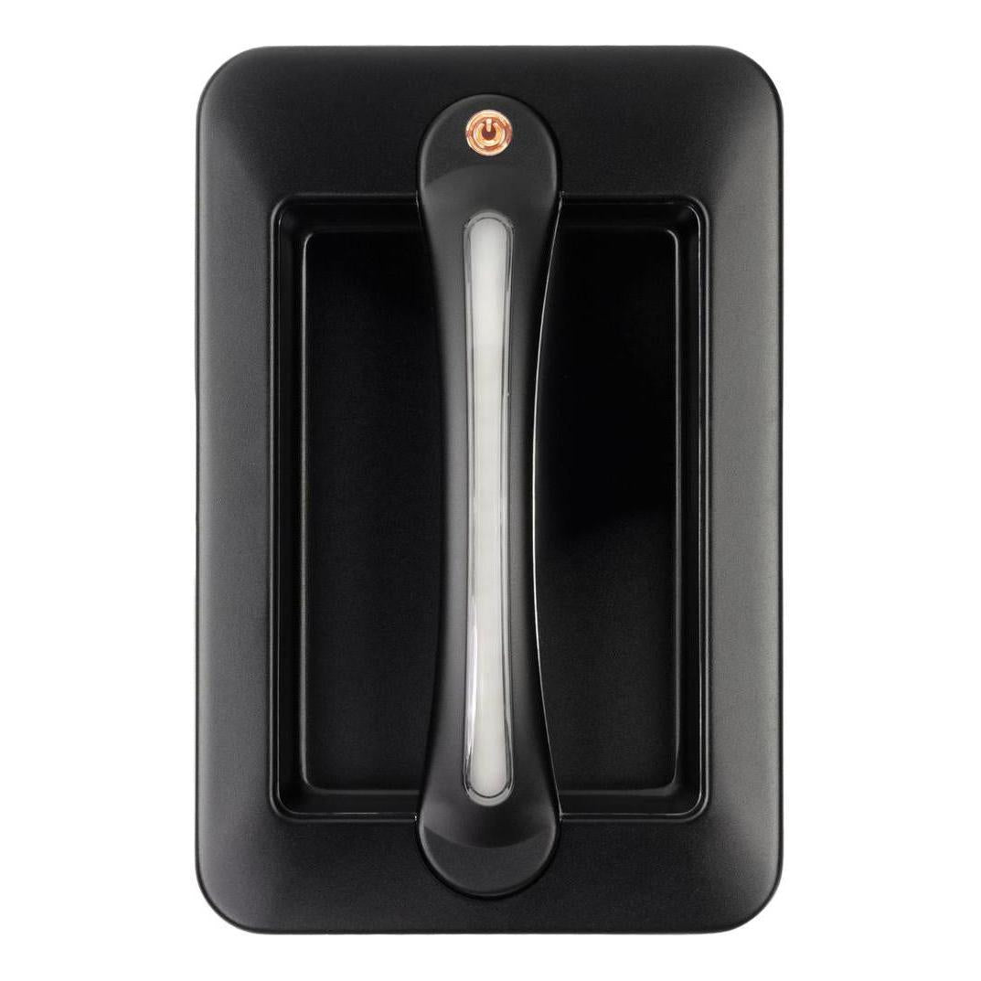 Iluma Led Dimmable Grab Handle White Light with Amber Night Light Black Bargman Style