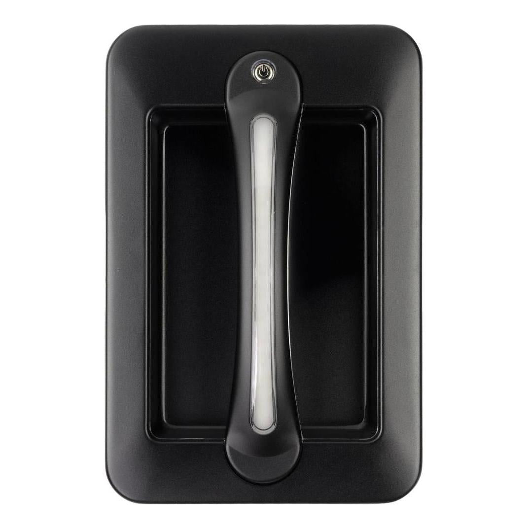 Iluma Led Dimmable Grab Handle White Light with Amber Night Light Black Bargman Style