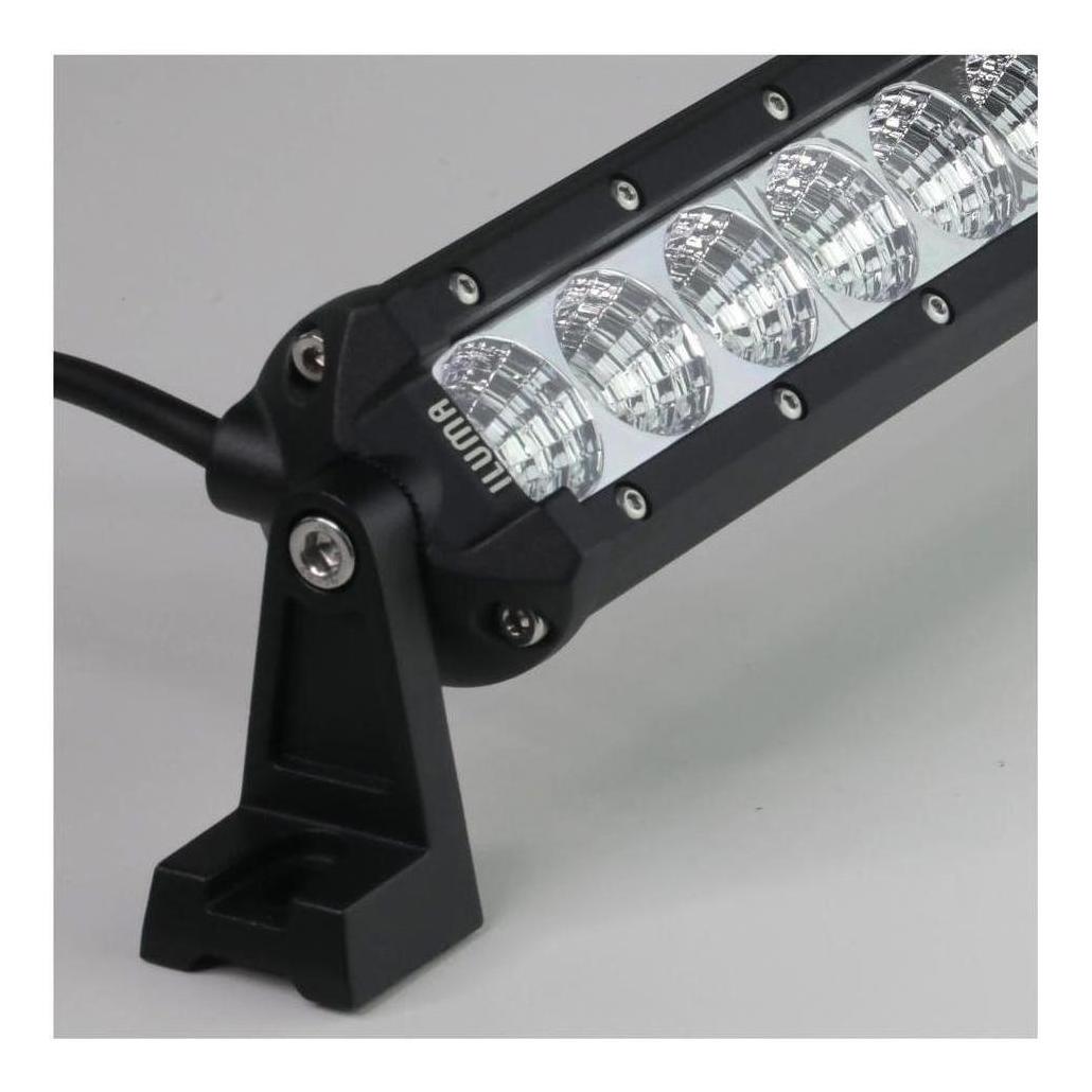 Iluma Light Bar 3W Cree 9 LED Amber/White Bug Light 11" 279mm Length Flood Beam Black