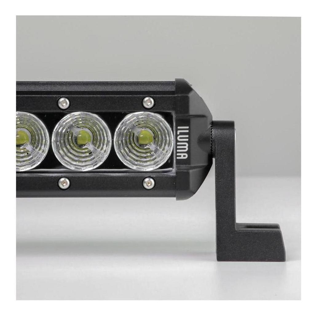 Iluma Light Bar 3W Cree 9 LED Amber/White Bug Light 11" 279mm Length Flood Beam Black