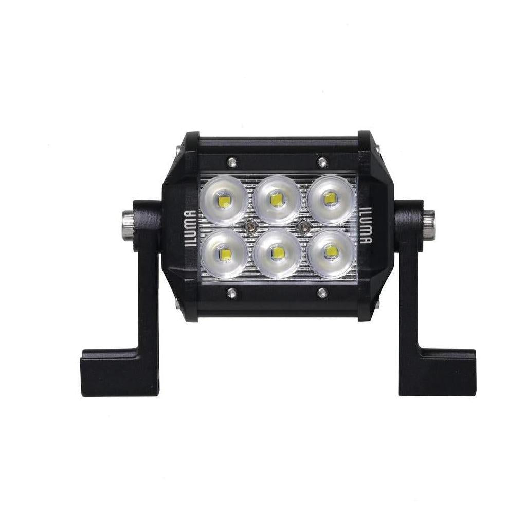 Iluma Light Bar Double Row 3W Cree 6 LED 3.8" 96mm Length Flood Beam Black