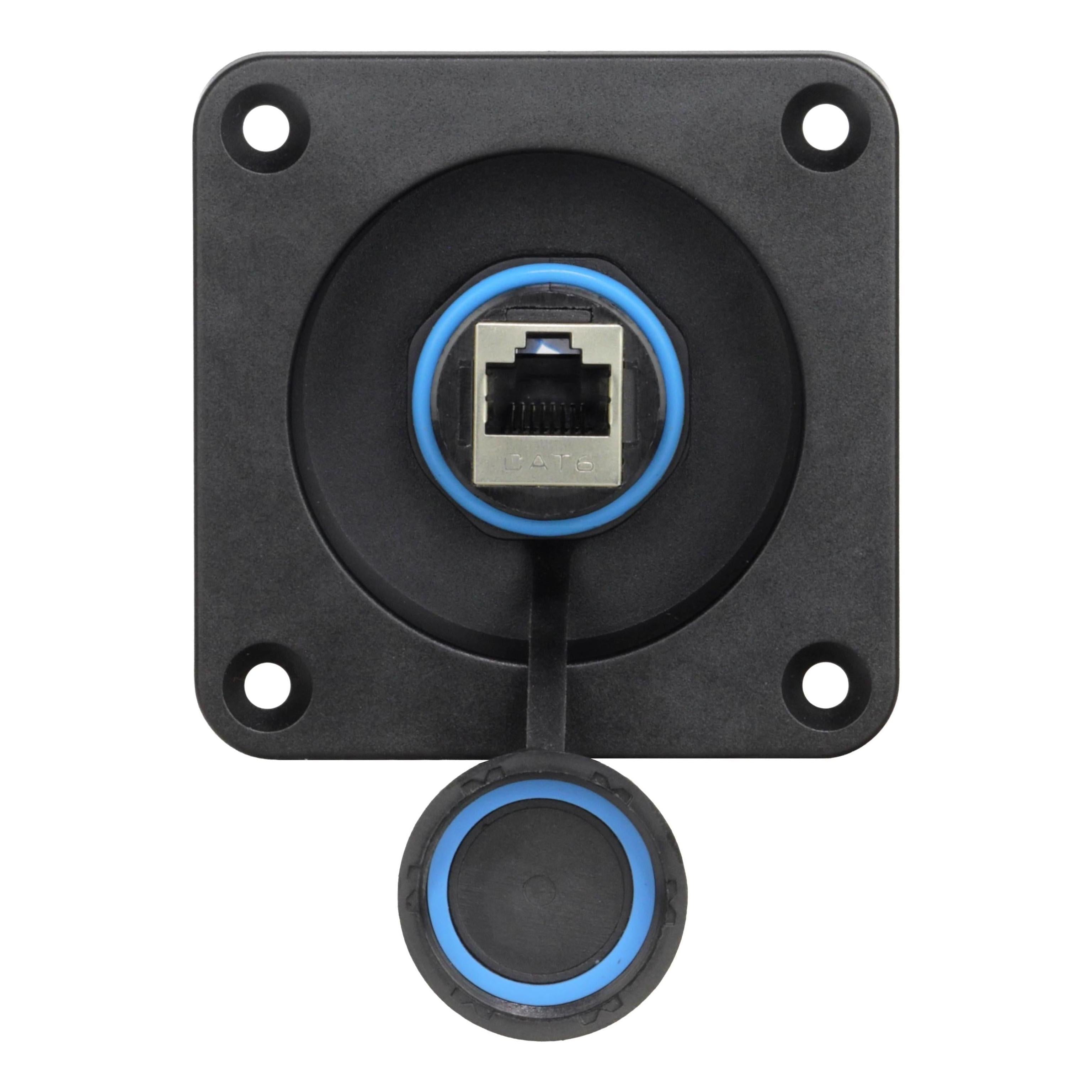 Iluma RJ45 Coupler Plug Connector Cat 6 Inc Panel Mount Plate Starlink Gen 3