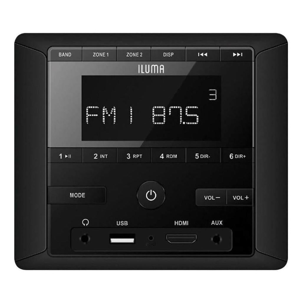 Iluma Radio Headunit Multi Zone Stereo With Bluetooth HDMI /USB Port